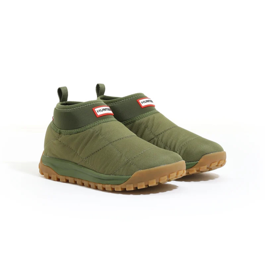 HUNTER TRAVEL 2.0 QUILTED NEO TRAINER BOOT "WILD KHAKI" UFS7149REN-WIG