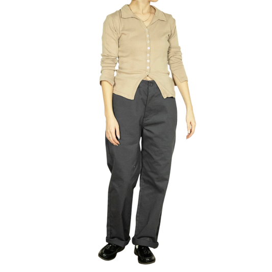 UNIVERSAL OVERALL ADDICTIVE TUCK STANDARD PANTS "CHARCOAL" PTU-03