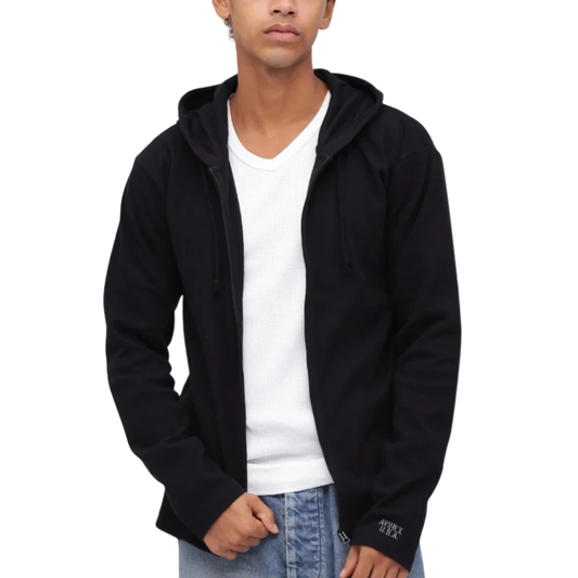 AVIREX DAILY RIB ZIP PARKA "BLACK" 7834930021-010