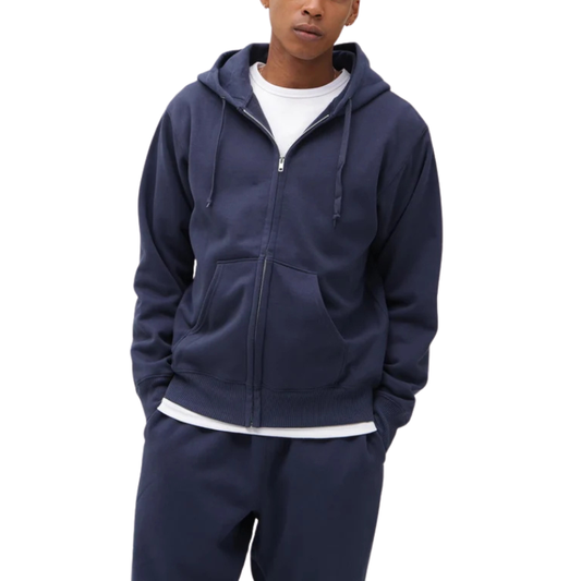AVIREX DAILY ZIP UP SWEAT PARKA "NAVY" 7833931005-120
