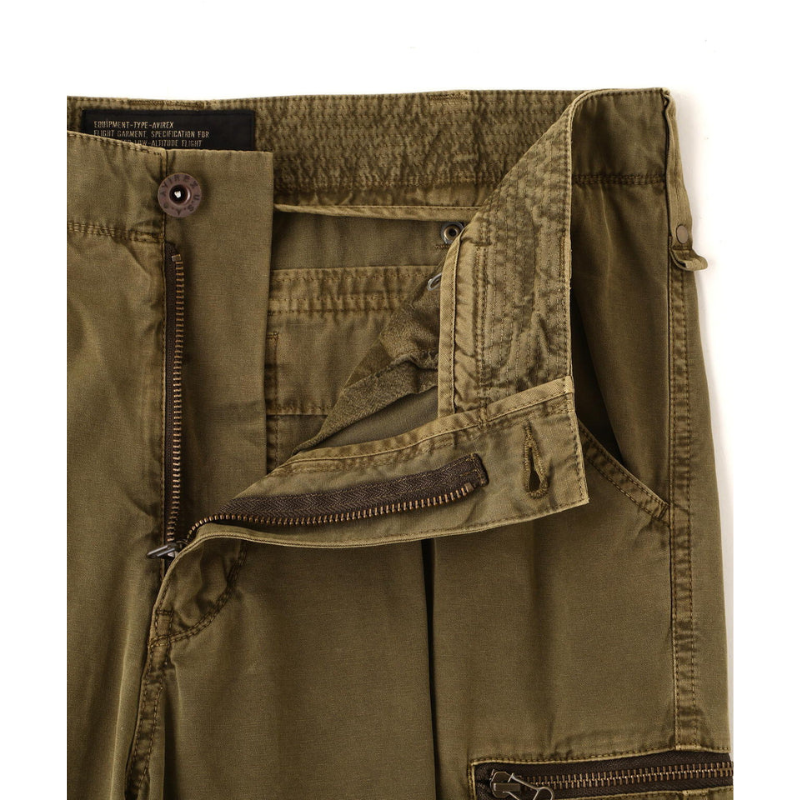 AVIREX PIGMENT TAPING CARGO PANTS  "OLIVE" 7836910022-310