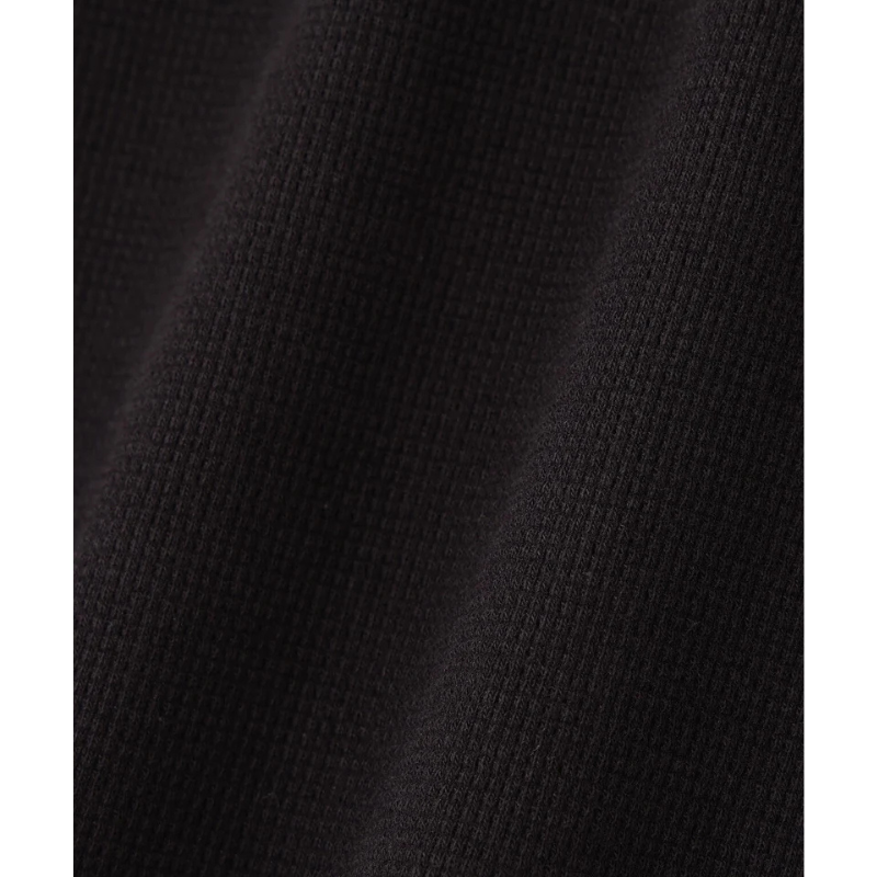 AVIREX DAILY MINI WAFFLE S/S CREW NECK T-SHIRT  "BLACK" 7835934009-010