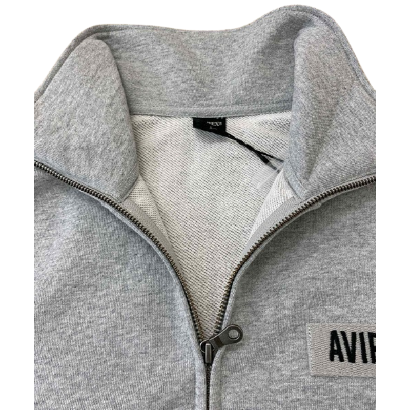 AVIREX FATIGUE STAND ZIPUP SWEAT "OXFORD"  7834930001-382