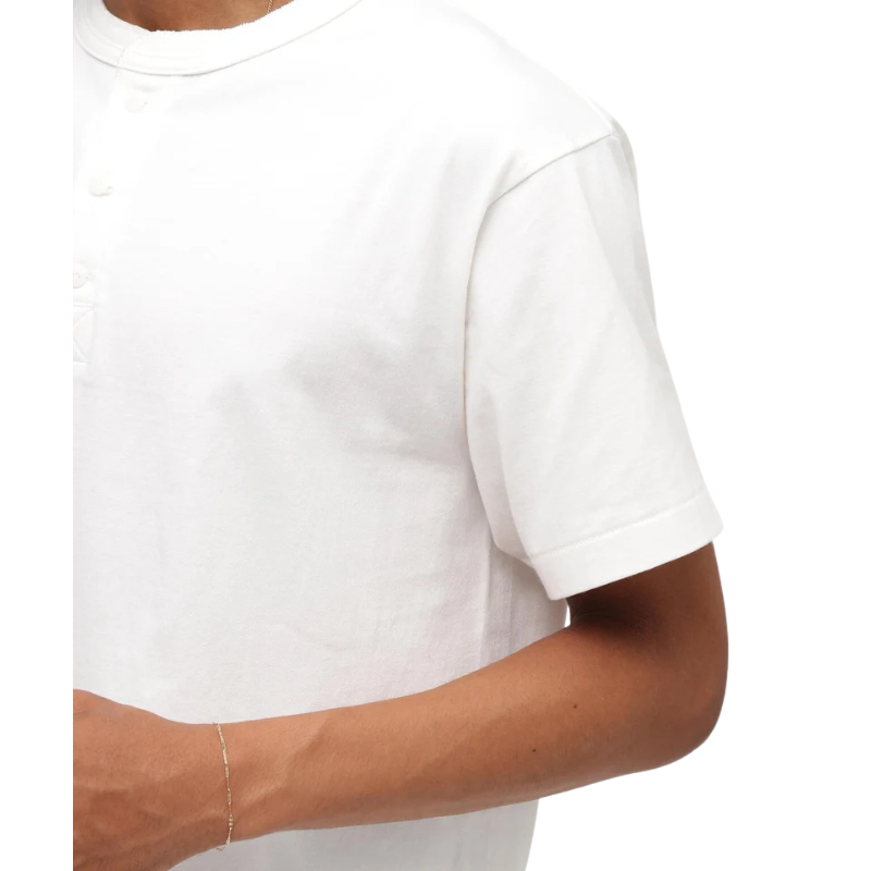 AVIREX HENLEY NECK PACK T-SHIRT "WHITE"  7835934019-030