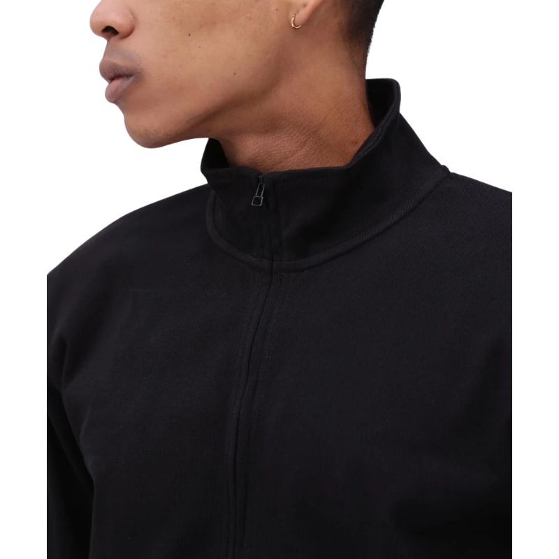 AVIREX DAILY STAND ZIP RIB JACKET  "BLACK" 7834930022-010
