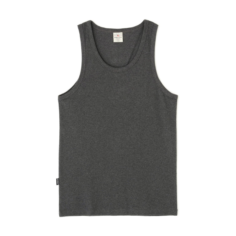 AVIREX DAILY RIB TANK TOP  "CHARCOAL" 7835937002-410