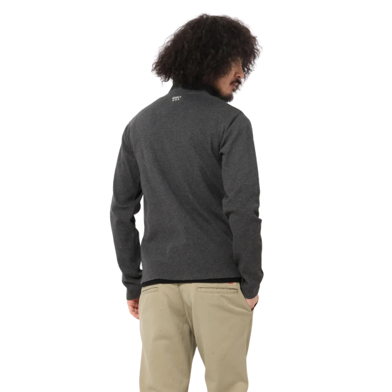 AVIREX DAILY STAND ZIP RIB JACKET  "CHARCOAL" 7834930022-410