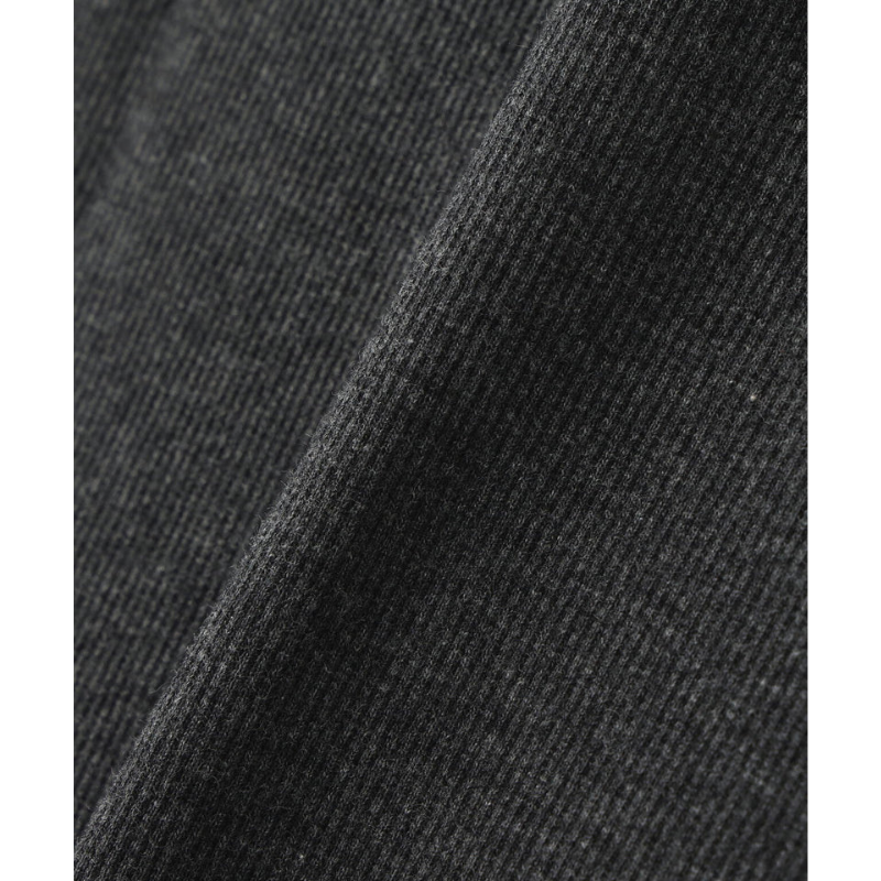 AVIREX DAILY RIB L/S CREW NECK T-SHIRT  "CHARCOAL" 7834930019-410