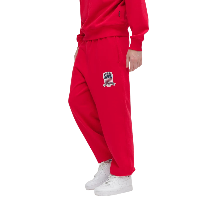 AVIREX Sweat Set Up SIGNATURE VARSITY LOGO CREWNECK SWEAT × SWEAT PANTS “RED”