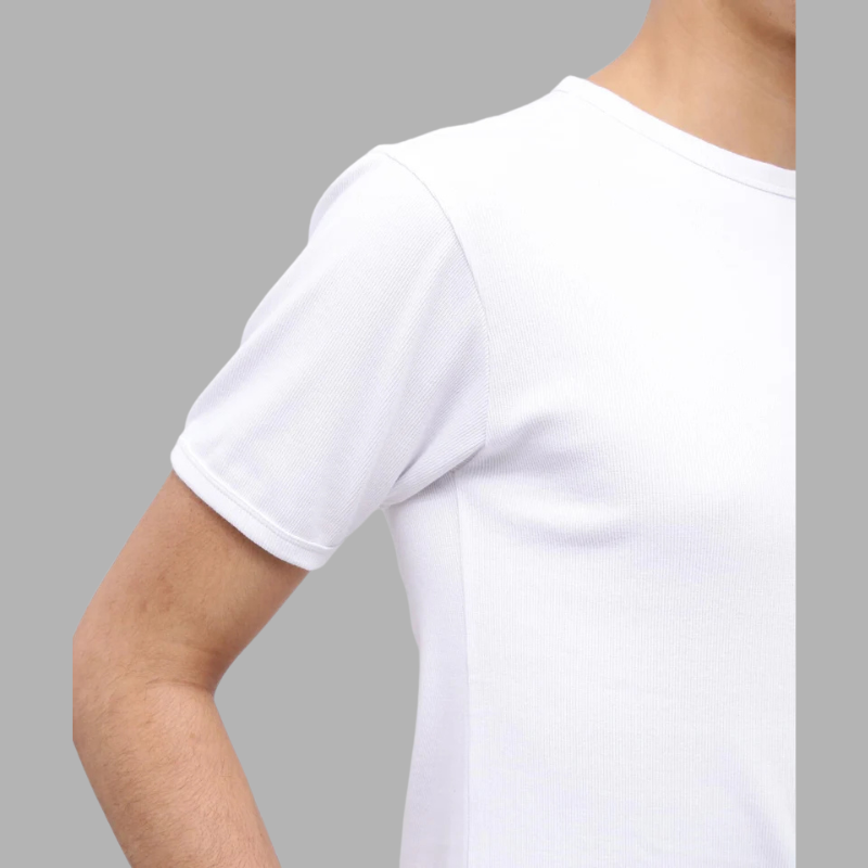 AVIREX DAILY RIB S/S CREW NECK T-SHIRT  "WHITE" 7835934006-030