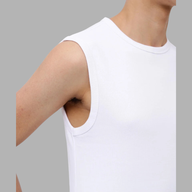 AVIREX DAILY NO SLEEVE SHIRT  "WHITE" 7835935001-030