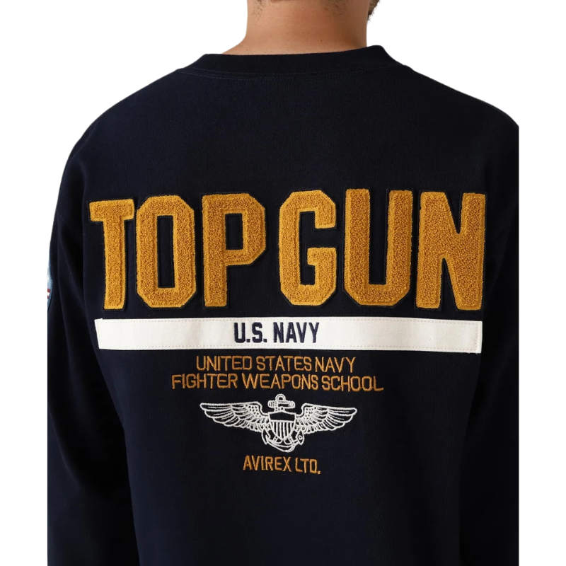 AVIREX LONG SLEEVE T-SHIRT TOPGUN "NAVY"  7833930017-120