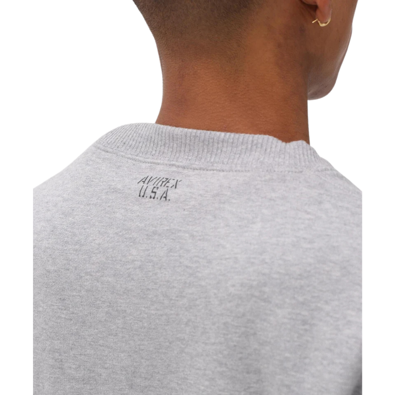 AVIREX DAILY CREW NECK L/S SWEAT "OXFORD" 7833932002-382