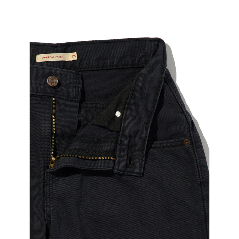 Levi’s SUPER BAGGY JORT JEANS "BLACK" 005DT-0004
