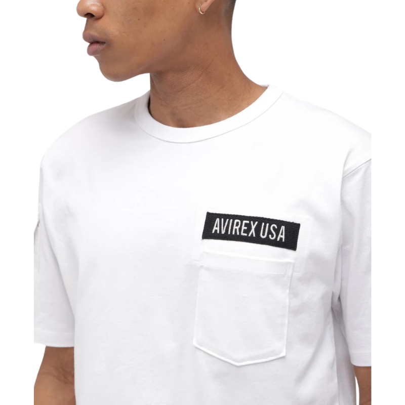 AVIREX FATIGUE S/S T-SHIRT "WHITE"  7835934010-030