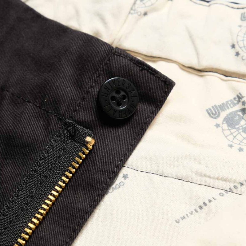 UNIVERSAL OVERALL ADDICTIVE TUCK STANDARD PANTS  "BLACK" PTU-03