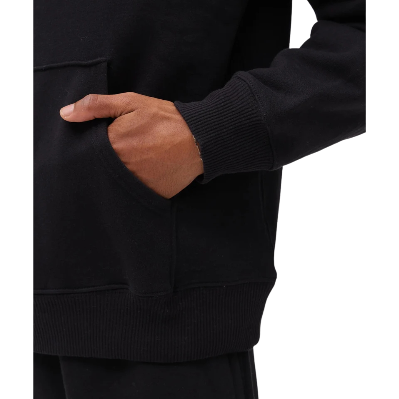 AVIREX DAILY PULLOVER SWEAT PARKA LOGO  "BLACK"7833931006-010