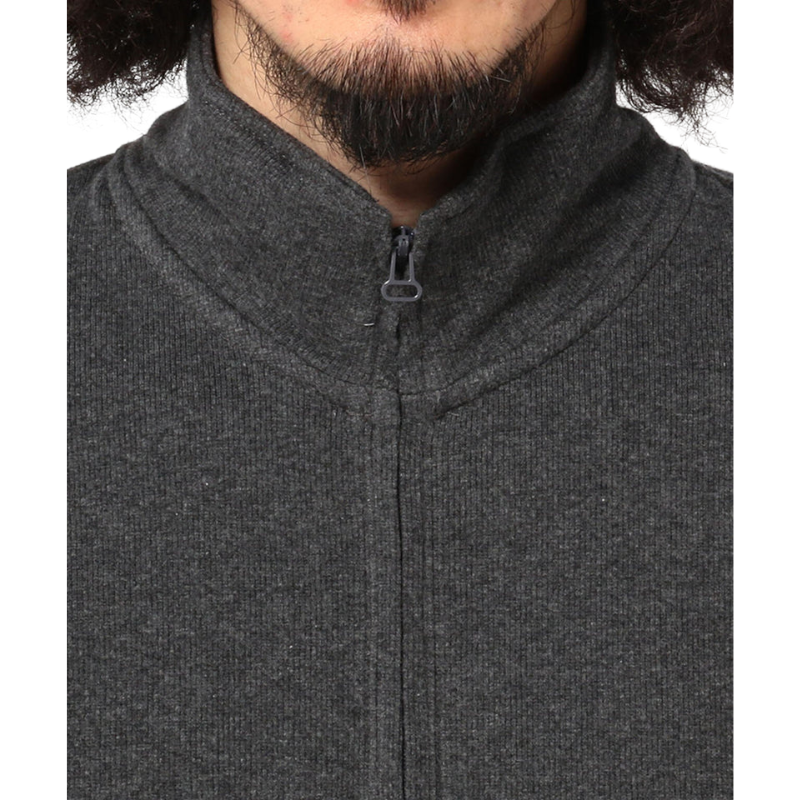 AVIREX DAILY STAND ZIP RIB JACKET  "CHARCOAL" 7834930022-410