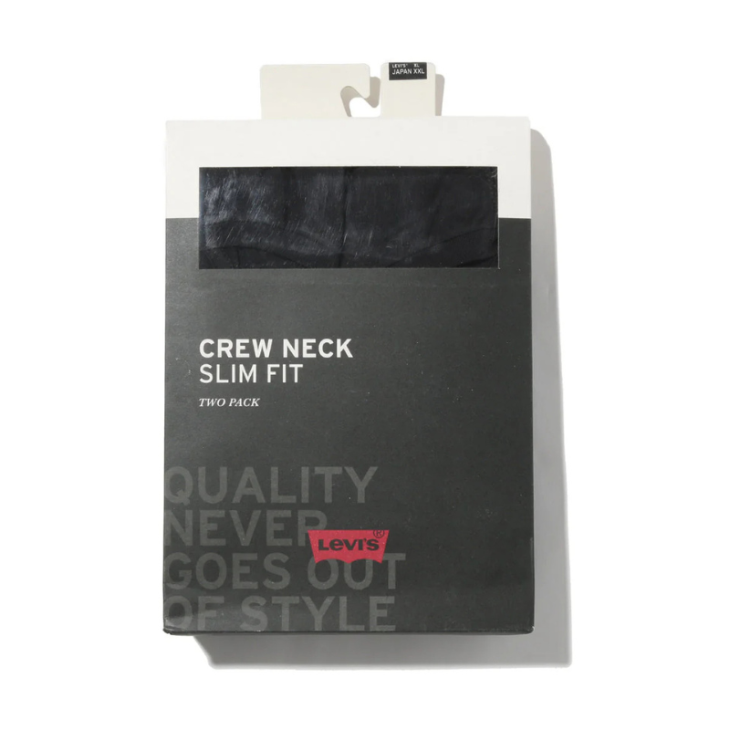 Levi’s スリム2パックTシャツ "BLACK" 79541-0001