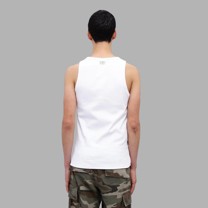 AVIREX DAILY RIB TANK TOP  "WHITE" 7835937002-030