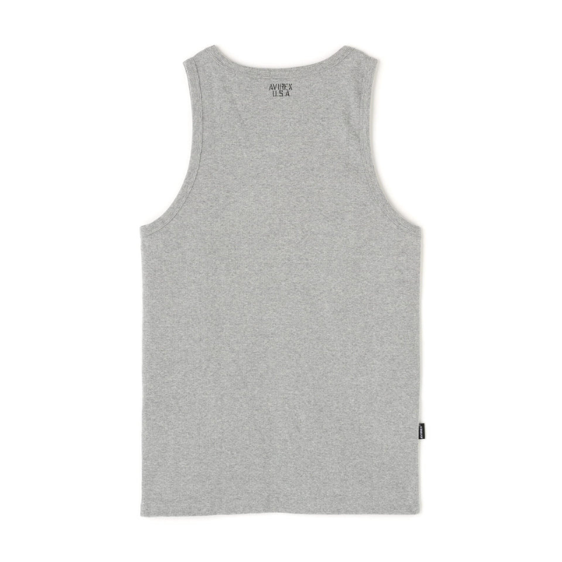 AVIREX DAILY RIB TANK TOP  "GRAY" 7835937002-020
