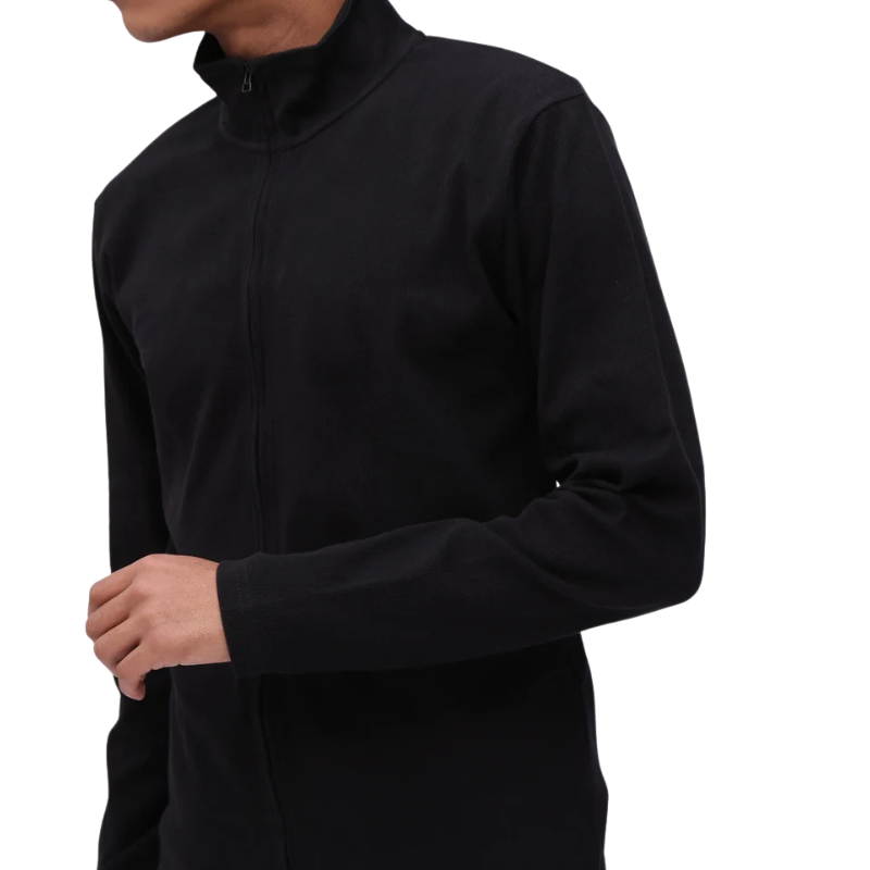 AVIREX DAILY STAND ZIP RIB JACKET  "BLACK" 7834930022-010