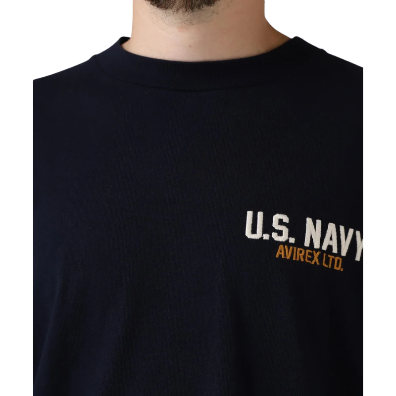 AVIREX LONG SLEEVE T-SHIRT TOPGUN "NAVY"  7833930017-120