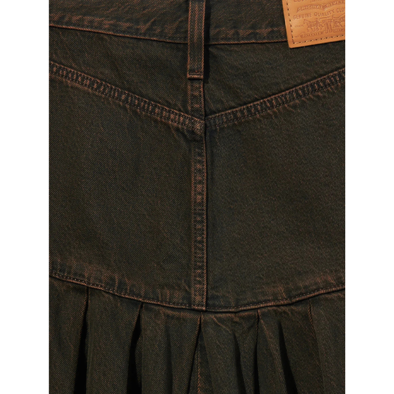 Levi’s YOKED PLEATED SKIRT "BROWN" 0089T-0001