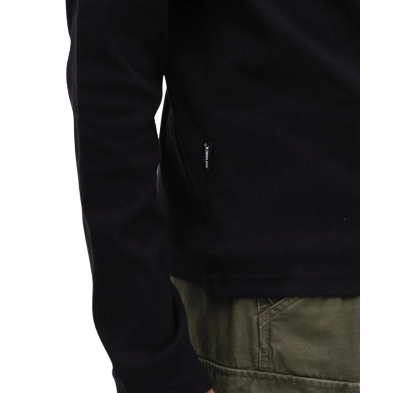 AVIREX DAILY STAND ZIP RIB JACKET  "BLACK" 7834930022-010