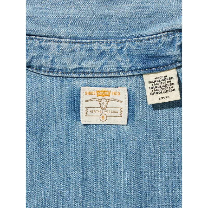 Levi’s HERITAGE WESTERN DENIM SHIRT "MEDIUM INDIGO" 007WT-0005