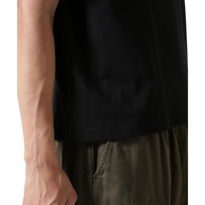 AVIREX HENLEY NECK PACK T-SHIRT "BLACK"  7835934019-010
