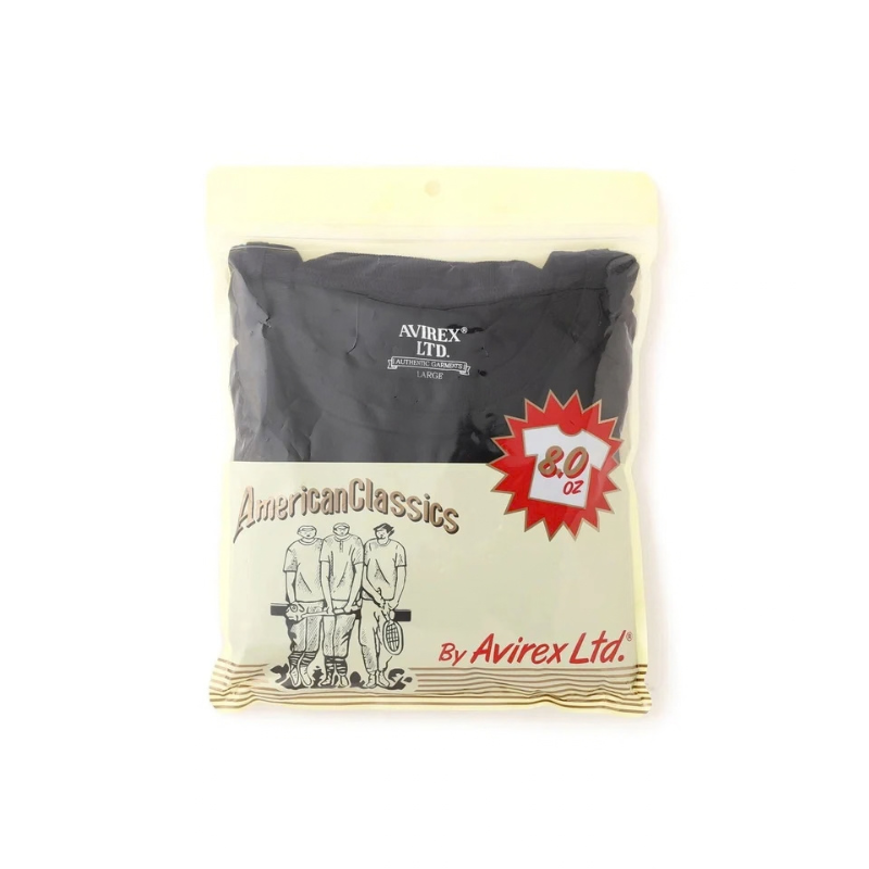 AVIREX CREW NECK PACK T-SHIRT "BLACK"  7835934018-010