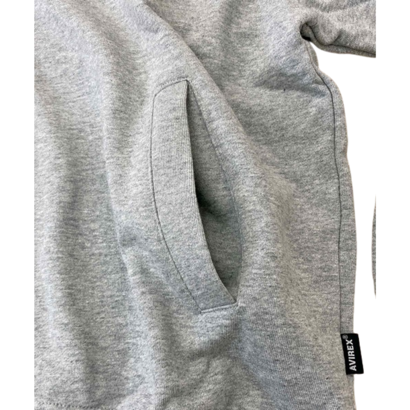 AVIREX FATIGUE STAND ZIPUP SWEAT "OXFORD"  7834930001-382