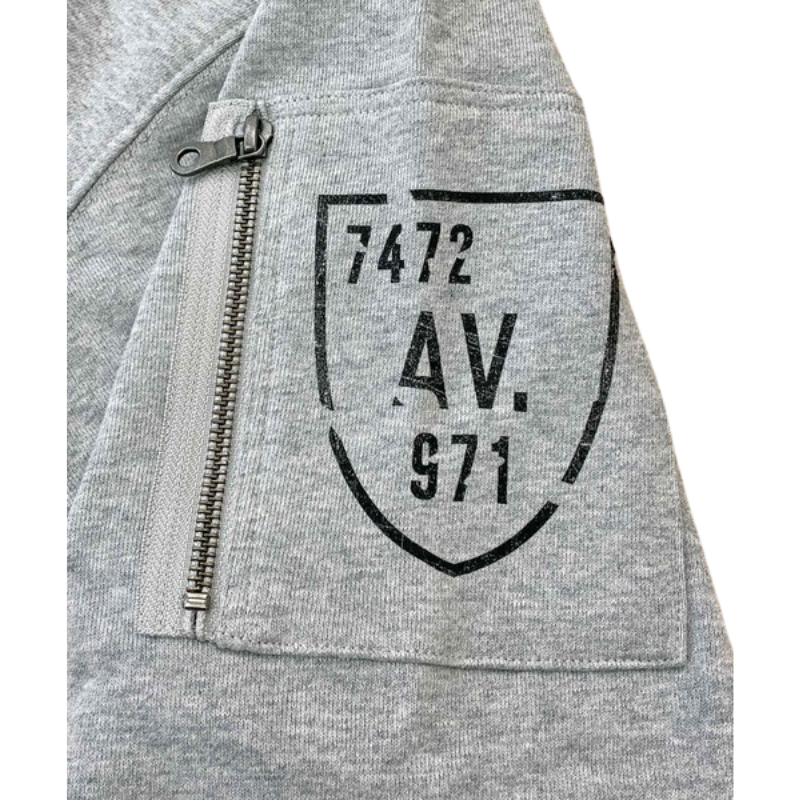 AVIREX FATIGUE STAND ZIPUP SWEAT "OXFORD"  7834930001-382