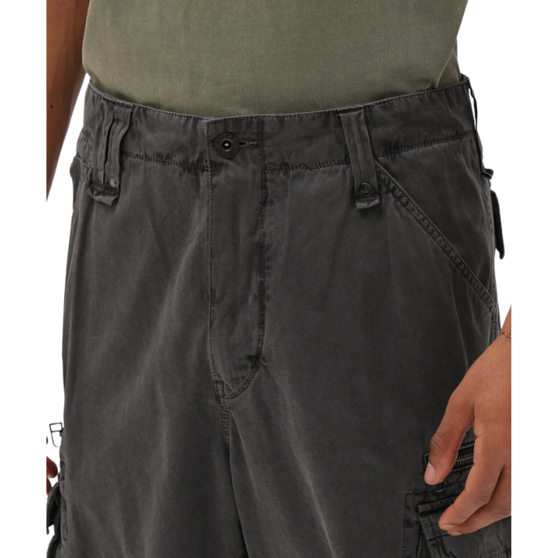 AVIREX PIGMENT TAPING CARGO PANTS  "BLACK" 7836910022-010