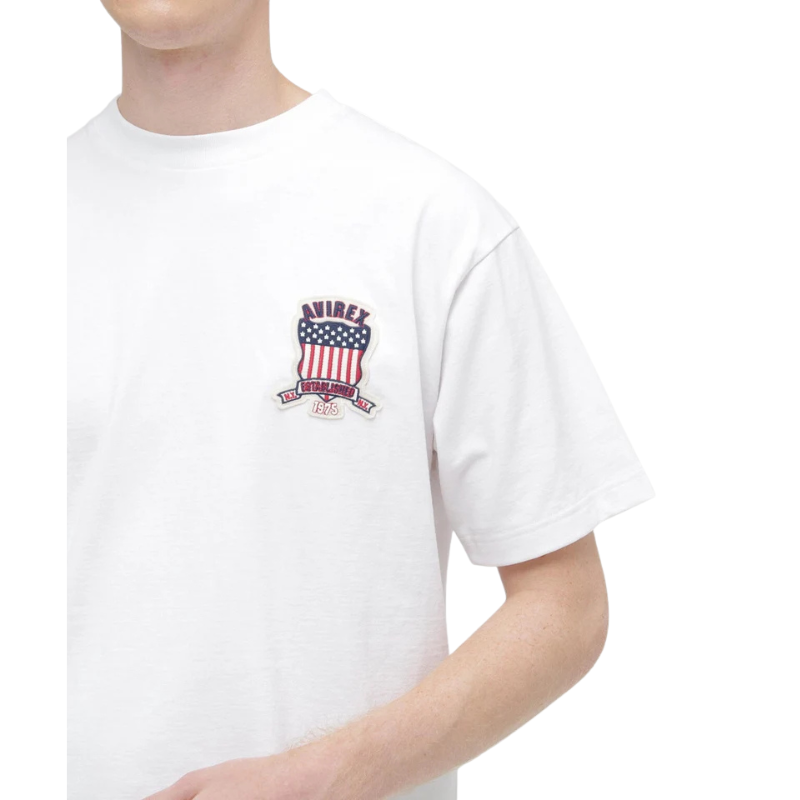 AVIREX SIGNATURE VARSITY LOGO T-SHIRT "WHITE"  7836934016-030