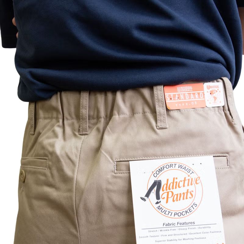 UNIVERSAL OVERALL ADDICTIVE TUCK STANDARD PANTS  "C.BEIGE" PTU-03