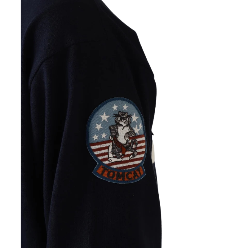 AVIREX LONG SLEEVE T-SHIRT TOPGUN "NAVY"  7833930017-120
