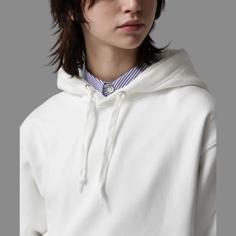 AVIREX DAILY PULLOVER SWEAT PARKA "OFF WHITE" 7833931004-033