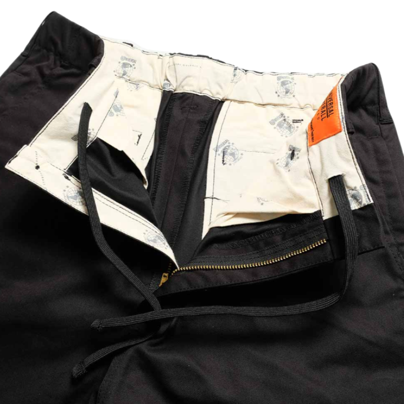 UNIVERSAL OVERALL ADDICTIVE TUCK STANDARD PANTS  "BLACK" PTU-03
