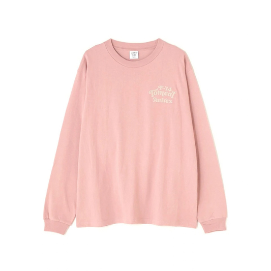 AVIREX SAGARA TOM CAT L/S T-SHIRT "PINK"  7833930016-090