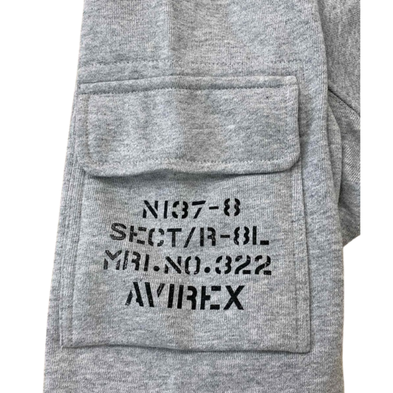 AVIREX FATIGUE STAND ZIPUP SWEAT "OXFORD"  7834930001-382