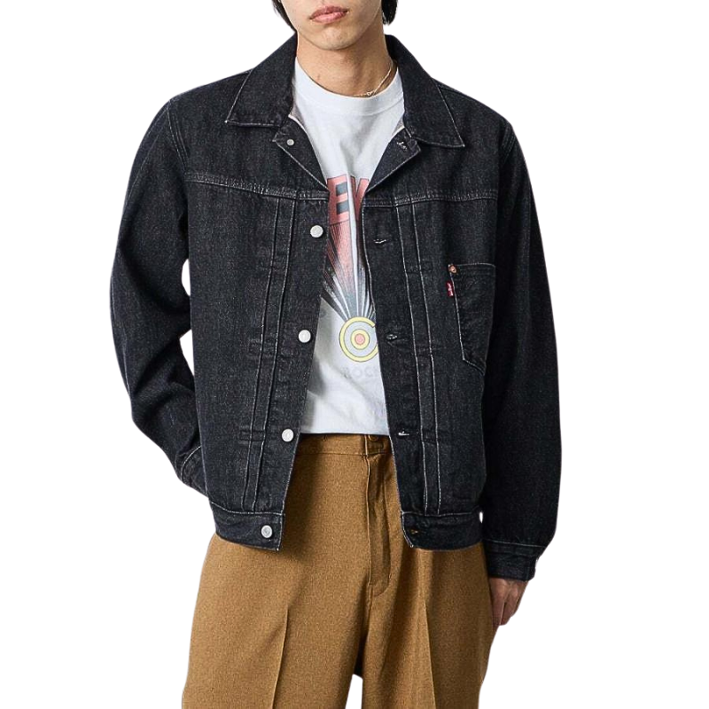 Levi’s TYPE I TRUCKER JACKET SELVEDGE "BLACK" 007X8-0000