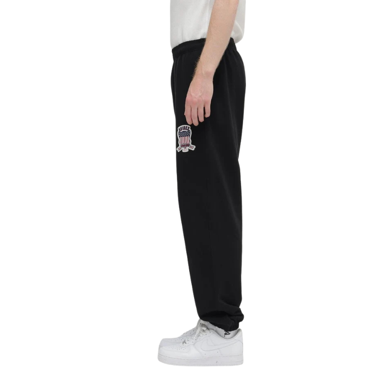 AVIREX Sweat Set Up SIGNATURE VARSITY ZIP UP PARKA × LOGO SWEAT PANTS "BLACK "