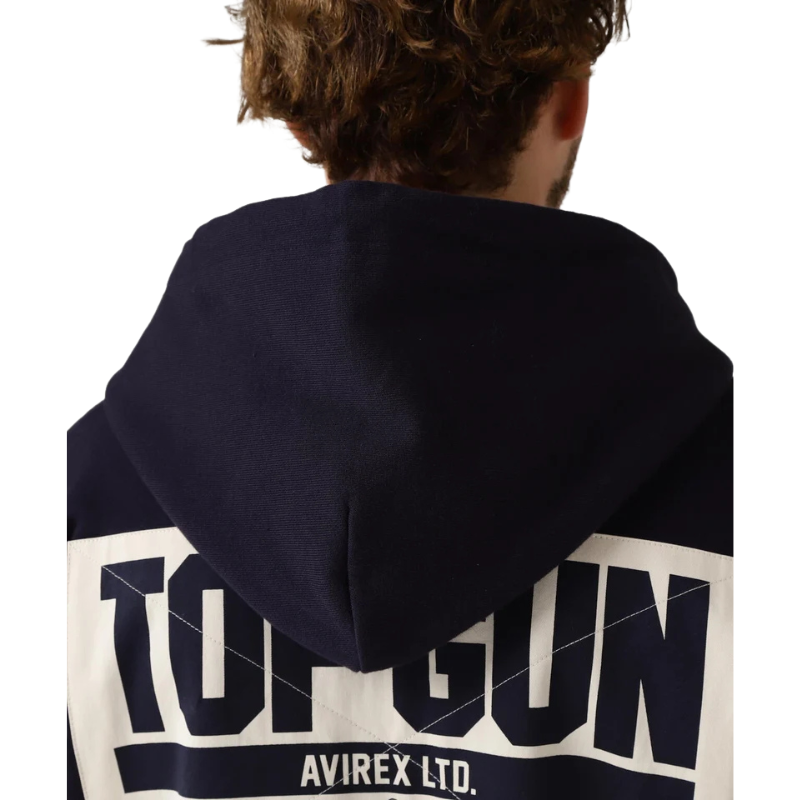 AVIREX LONG SLEEVE ZIP PARKA DUST DEVILS  "NAVY"7836931002-120