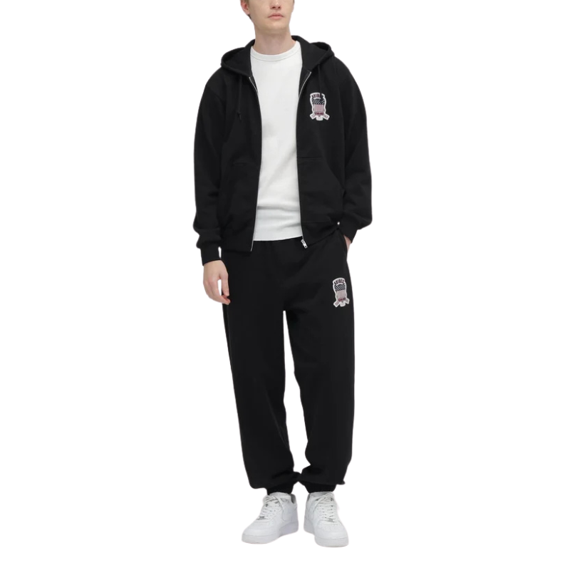 AVIREX SIGNATURE VARSITY LOGO SWEAT PANTS "BLACK"  7836910025-010