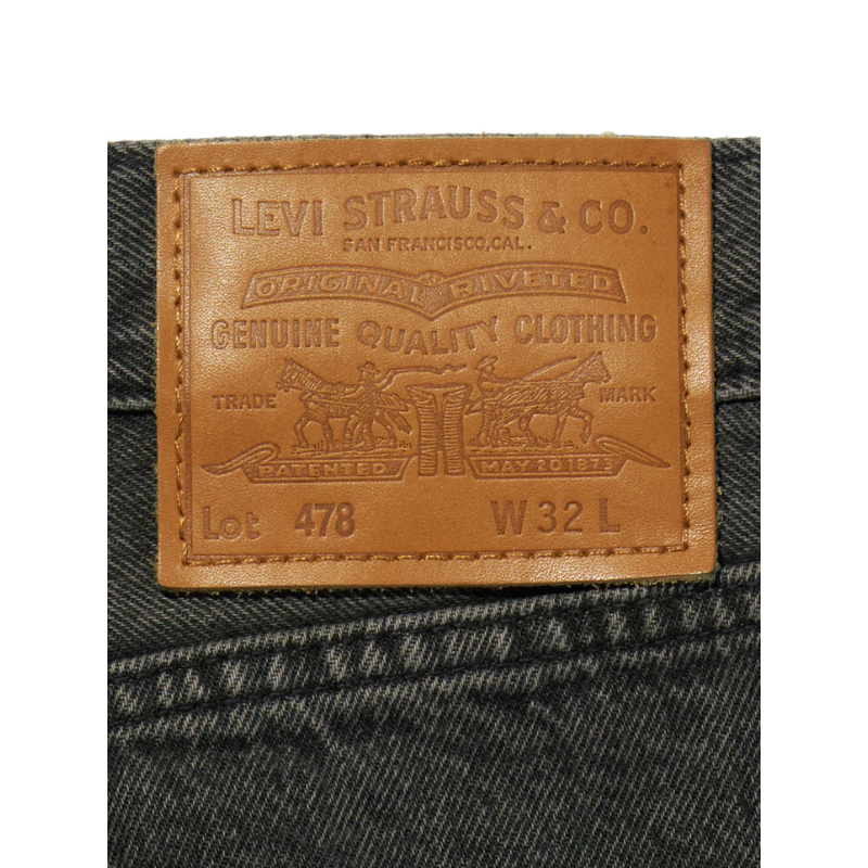 Levi’s 478 BAGGY SHORTS JEANS "BLACK" 001JM-0000