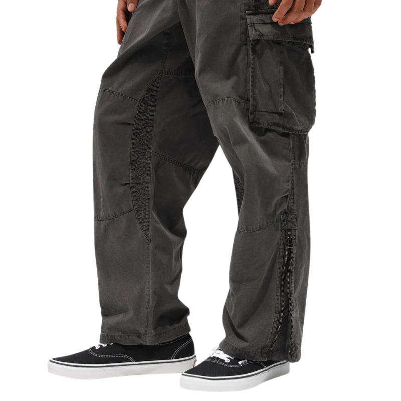 AVIREX PIGMENT TAPING CARGO PANTS  "BLACK" 7836910022-010
