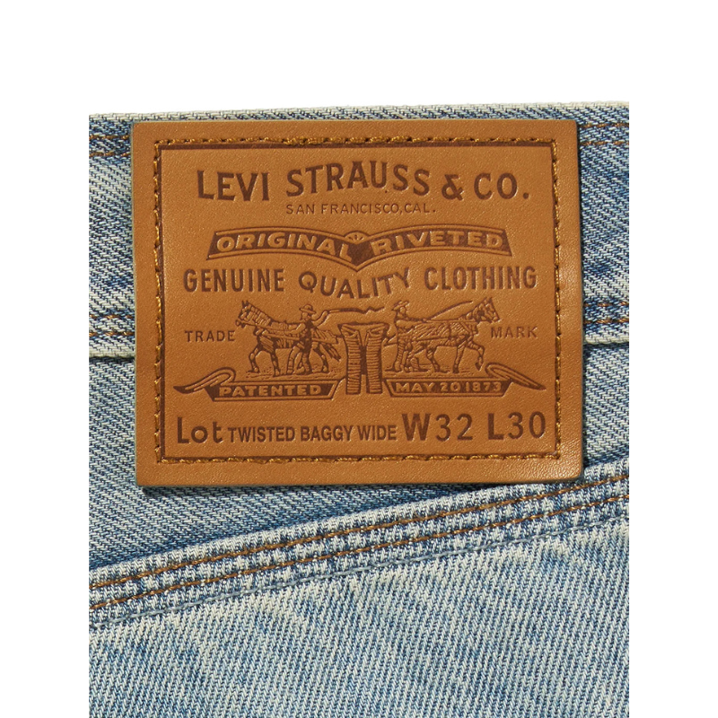Levi’s TWISTED BAGGY WIDE LEG  JEANS "LIGHT INDIGO" 008SH-0001
