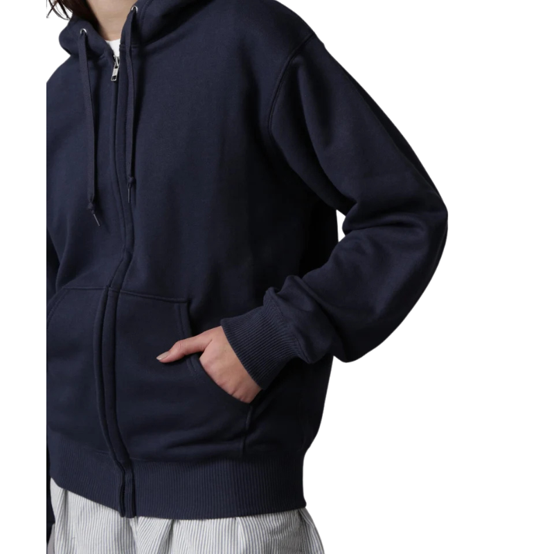 AVIREX DAILY ZIP UP SWEAT PARKA "NAVY" 7833931005-120